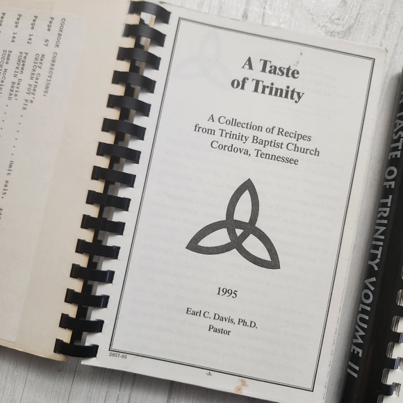 A Taste of Trinity 1 & 2 Trinity Baptist Church Cordova Tennessee Cookbook 1995 - Picture 6 of 11